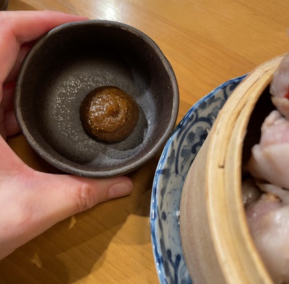 蒲田 たまか食堂 クーポン野菜巻き串5種盛り 魚粉味噌