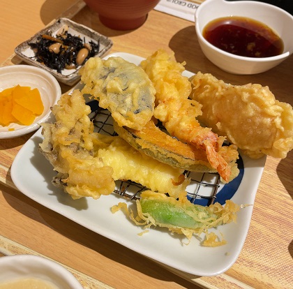 天麩羅 えびのや 鮭と旬野菜の天ぷら御膳 天ぷら