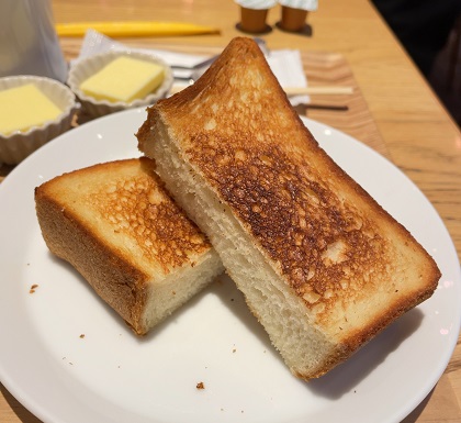 五反田 Bread&Coffee IKEDAYAMA イケダヤマ モーニング パン・ド・ミのトースト
