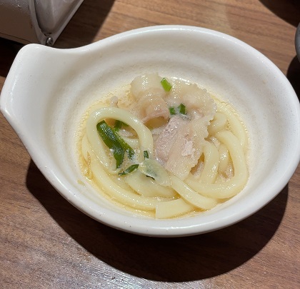 365酒場 宴会コース 生姜塩ちゃんこ鍋　〆のうどん