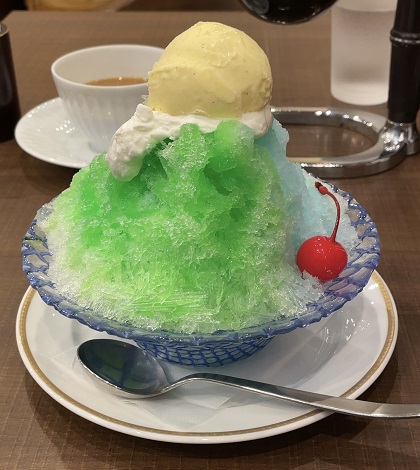 倉式珈琲店 かき氷クリームソーダ