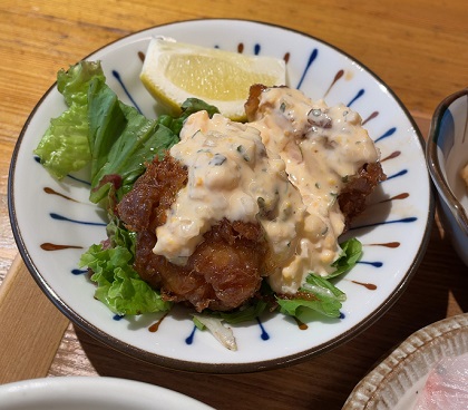 新宿みやざき館 KONNE くわんね 冷や汁定食 チキン南蛮ミニサイズ