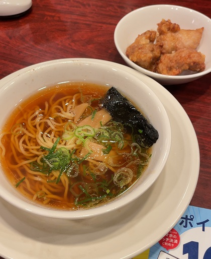 バーミヤン からあげ・醤油小ラーメンセット