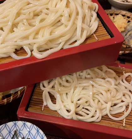 銀座木屋 天せいろうどんとかやくごはんのセット うどん