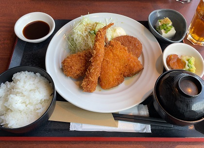 北の味紀行と地酒 北海道 ランチ 日替わり定食 ミックスフライ