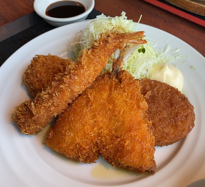 北の味紀行と地酒 北海道 ランチ 日替わり定食 ミックスフライ