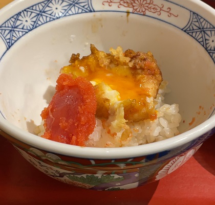 天麩羅 えびのや 天丼の最後のお楽しみ