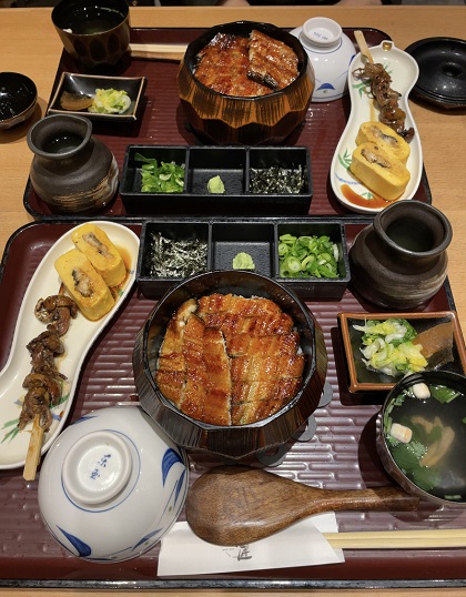 秋葉原 うな匠 匠御膳 ひつまぶし 鰻巻き 肝串