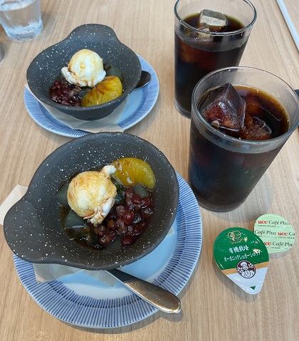 クリエイト・レストランツ・ホールディングス JA全農 みのる食堂 銀座 ごちそう定食 セットドリンク アイスコーヒー セットスイーツ あんみつ