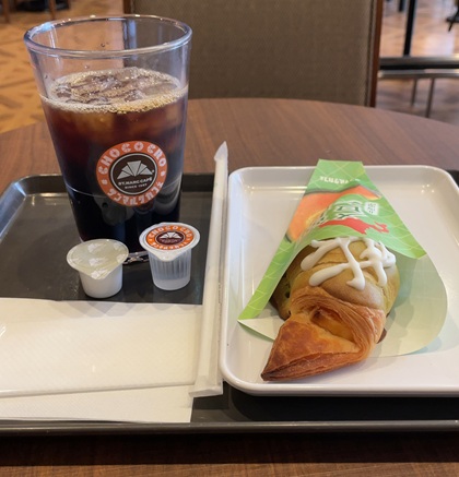 サンマルクカフェ プレミアムチョコクロ 富良野メロン アイスコーヒーS