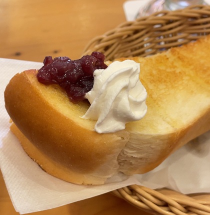 コメダ珈琲店 モーニング フラッペ コーヒー トースト&コメダ特製おぐらあん&バター