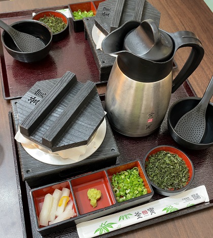 釜寅 釜飯セッティング完了