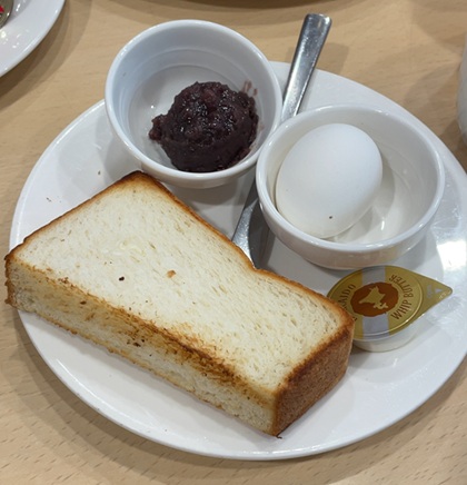 ジョナサン モーニング ハーフトースト&ゆで卵モーニング
