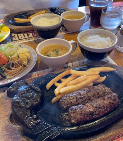 ブロンコビリー ランチ 炭焼きがんこハンバーグ