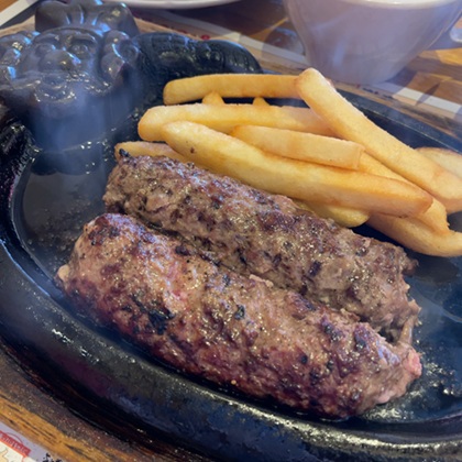 ブロンコビリー ランチ 炭焼きがんこハンバーグ