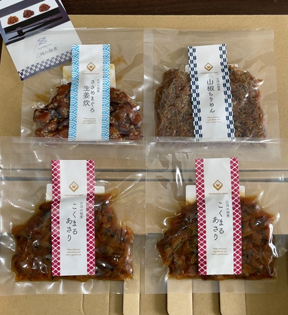 テイエステック 株主優待 濱金 三河の佃煮3種セット こくまるあさり ささめまぐろ生姜炊 ちりめん山椒