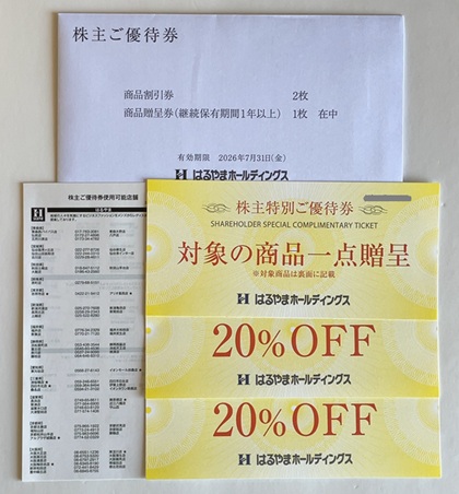 はるやまホールディングス 株主優待