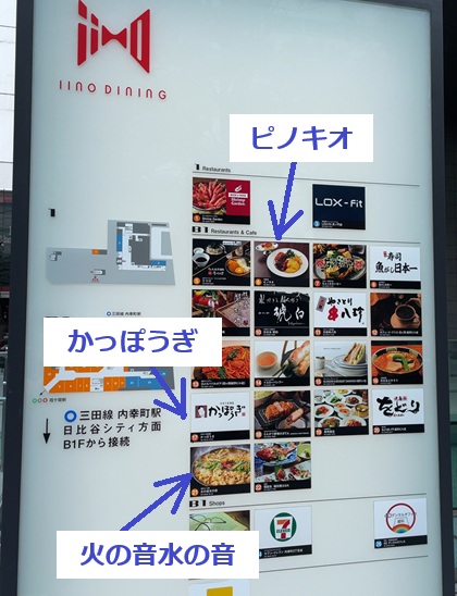 飯野ビル フロアマップ フジオフードが3店舗