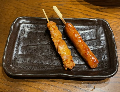 金の蔵 池袋 食べ飲み放題 串盛り2種(もも・つくね)