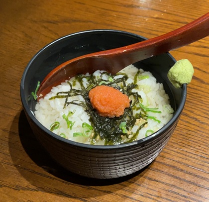 金の蔵 池袋 食べ飲み放題 明太茶漬け