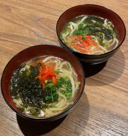 琉球酒場 渋谷ちゃんぷる~ 宴会コース 〆 沖縄名物!アーサーそば