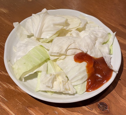 てけてけ お通し 特製味噌だれキャベツ