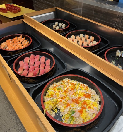 クリエイト・レストランツ・ホールディングス ビュッフェ 馳走三昧 にぎり寿司コーナー