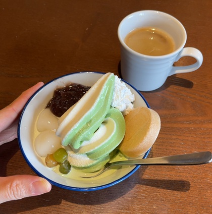 クリエイト・レストランツ・ホールディングス ビュッフェ 馳走三昧 抹茶ソフトクリーム コーヒー