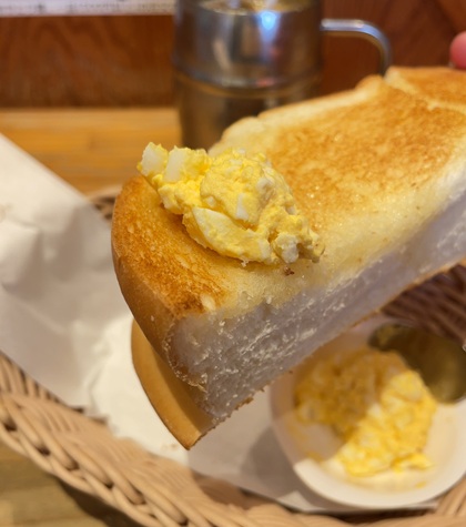 コメダ珈琲店 モーニング トースト 手作りたまごペースト