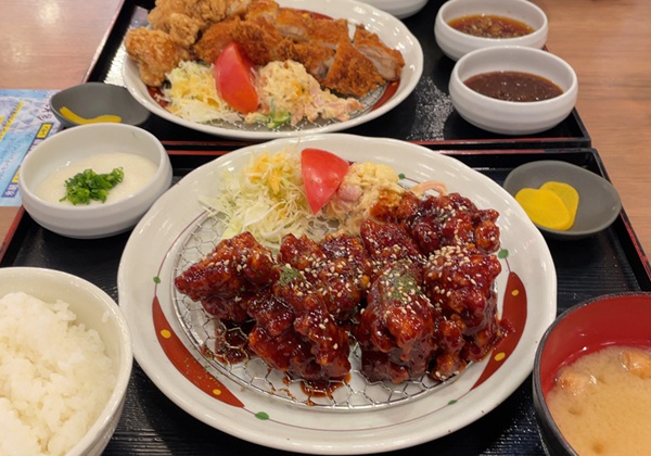 鳥良商店 チキン・チキン定食 ヤンニョムチキンからあげ定食