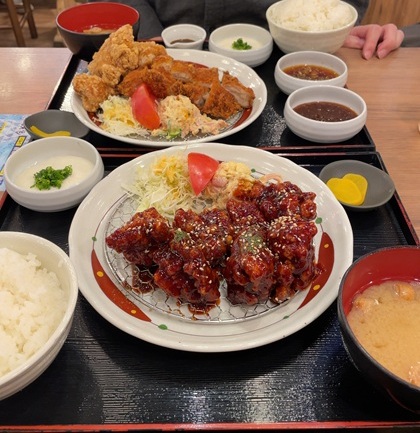 鳥良商店 チキン・チキン定食 ヤンニョムチキンからあげ定食