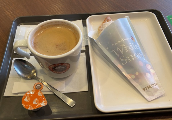 サンマルクカフェ プレミアムチョコクロ ホワイトスノー アメリカンコーヒーS