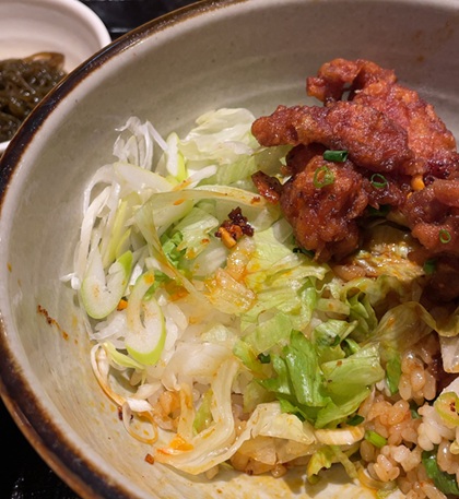 海人酒房 池袋 サンシャインシティ 島ラー油の唐揚げ丼