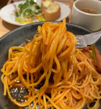 てっぱんのスパゲッティ 新宿センタービル店 平日ランチ スパゲッティ＆トーストランチ ナポリタン