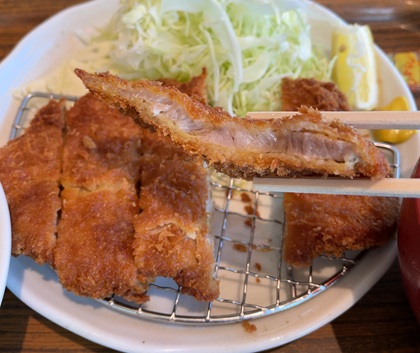 名代トンカツ かつ満 コモレ四谷店 ランチタイム ロースカツ定食