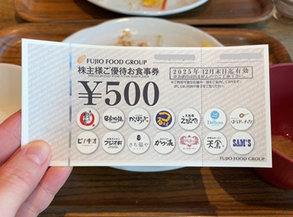 名代トンカツ かつ満 コモレ四谷店 フジオフードグループ本社 株主優待券