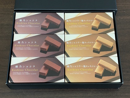 アルコニックス 株主優待 越乃ショコラアソート ビター 塩キャラメル