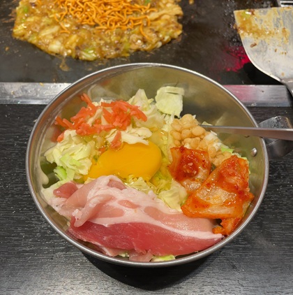 大庄 お好み焼き・もんじゃ焼き お好みもんじゃ 食べ飲み放題 お好み焼き 豚キムチ玉