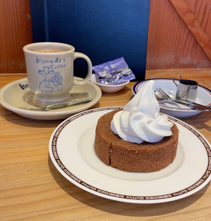 コメダ珈琲店 カフェオーレ デザートセット クロネージュ