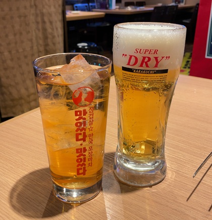 サムギョプサル★韓国屋台 マシッタ・マシッタ 赤羽 食べ飲み放題 コーン茶ハイ ビール