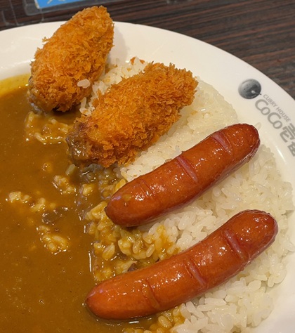 CoCo壱番屋 ココイチ 株主優待 ポークカレー ソーセージ カキフライ