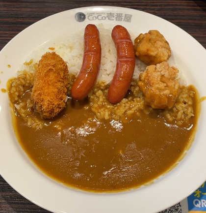 CoCo壱番屋 ココイチ 株主優待 ポークカレー ソーセージ カキフライ フライドチキン