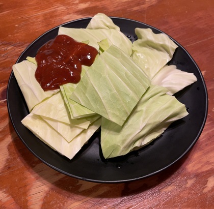 てけてけ お通し 特製味噌だれキャベツ