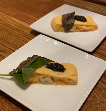 テンアライド ミートキッチン log50 ゴルゴンゾーラとトリュフのふわふわ出汁巻き卵