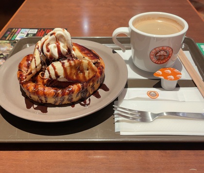 サンマルクカフェ デニブラン チョコバナナ アメリカンコーヒーS