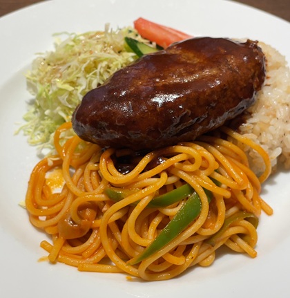 チムニー 株主優待 66DINING 六本木六丁目食堂 池袋東武店 平日ランチ ハンバーグのトルコライス～デミグラスソース～