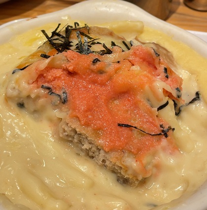 コメダ珈琲店 夜コメ ハイ!チーズ!!プレート チーズ明太ハンバーググラタン