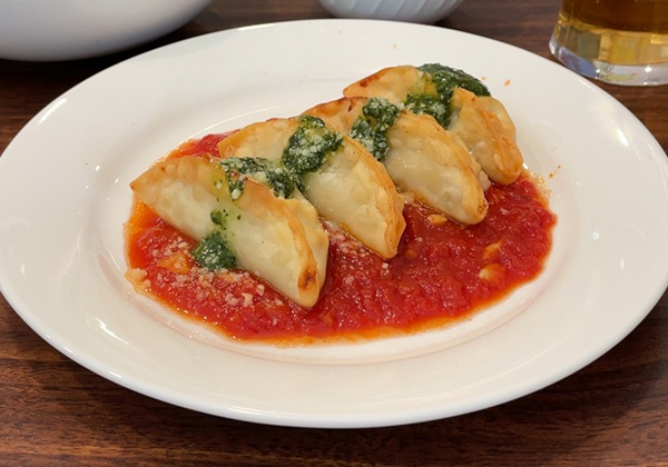 ジョナサン 昼プチセット 揚げ餃子のトリコロール