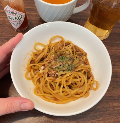 ジョナサン 昼プチセット ちいさなパスタボロネーゼ