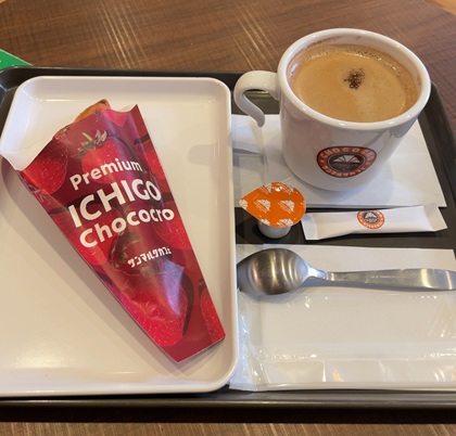 サンマルクカフェ プレミアム ICHIGO チョコクロ アメリカンコーヒーS